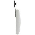 vidaXL Tête de lit suspendue Blanc Tissu