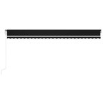 vidaXL Auvent rétractable automatique 600x350 cm Anthracite