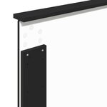 vidaXL Tête de lit Chêne noir 80 cm Bois d'ingénierie