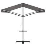 vidaXL Auvent autoportant Gris 5 x 3 m Polyester