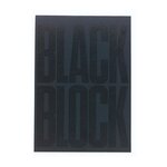Bloc Black Block 29 7x21cm - Papier Jaune Ligné - 70 Feuillets - Noir - Exacompta