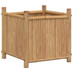 vidaXL Jardinière 40x40x40 cm bambou