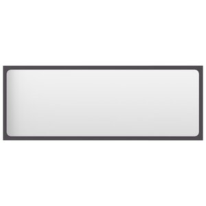vidaXL Miroir de salle de bain Gris 100x1 5x37 cm Aggloméré