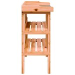 vidaXL Table à plantes avec étagères marron 78x38x82 5cm bois de sapin