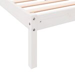 vidaXL Cadre de lit extra long sans matelas 100x220 cm bois massif pin