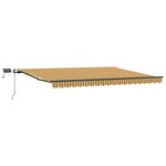 vidaXL Store Rétractable Manuel avec Rayures Multicolores LED 400x350 cm