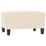 vidaXL Ensemble de canapés 3 Pièces avec coussins Beige Tissu microfibre