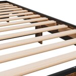 vidaXL Cadre de lit sans matelas chêne fumé 100x200 cm