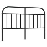 vidaXL Tête de lit métal noir 150 cm