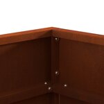 vidaXL Braise Marron 50 x 50 x 38 cm Acier patiné