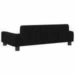 vidaXL Canapé pour enfants noir 90x53x30 cm tissu