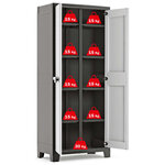 Keter Armoire de rangement polyvalente Titan Noir et gris 182 cm