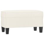 vidaXL Banc Crème 70x35x41 cm Similicuir