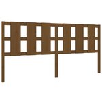 vidaXL Tête de lit Marron miel 205 5x4x100 cm Bois massif de pin