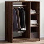 vidaXL Garde-robe sonoma gris 77x48x102 cm bois d'ingénierie