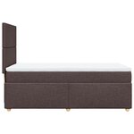 vidaXL Sommier à lattes de lit avec matelas Marron foncé 90x200 cm