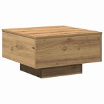 vidaXL Table basse chêne artisanal 55 x 55 x 31 cm Bois d'ingénierie