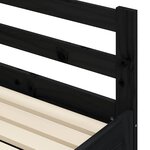 vidaXL Lit de jour et lit gigogne sans matelas 90x200 cm bois massif