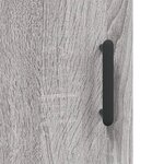 vidaXL Buffet haut Sonoma gris 69 5x34x180 cm Bois d'ingénierie