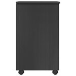vidaXL Cabinet roulant Gris 34 x 39 x 65 5 cm Bois de Pin Massif