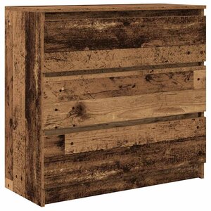 vidaXL Buffet vieux bois 80x35x76 cm bois d'ingénierie