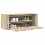 vidaXL Armoire à chaussures murale Chêne sonoma 100x35x38 cm