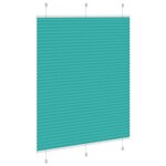 vidaXL Store plissé vert pétrole 105x100cm largeur du tissu 104 4cm