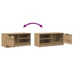 vidaXL Meuble TV chêne artisanal 80x35x36 5 cm bois d'ingénierie