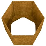 vidaXL Jardinière Rouillé 40x40x45 cm Acier corten