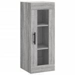 vidaXL Armoire murale sonoma gris 34 5x34x90 cm
