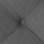 vidaXL Coussins de siège 2 Pièces Gris foncé 40 x 40 x 6 cm tissu