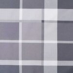 vidaXL Coussins de chaise à dossier haut lot de 2 carreaux gris