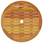 vidaXL Ensemble bistro pliant 3 Pièces Marron Bois d'acacia massif