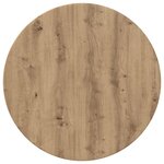 vidaXL Plateau de table chêne artisanal 70 x 70 x 1.5 cm