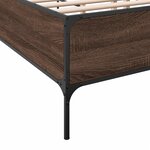 vidaXL Cadre de lit sans matelas chêne marron 120x190 cm