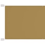 vidaXL Auvent vertical Beige 140x270 cm Tissu oxford