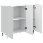 vidaXL Buffet Blanc 89 x 34 5 x 82 cm Bois d'ingénierie