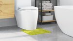 Tapis de bain U en forme de U vert 50x50 cm en polypropylène antidérapant