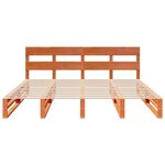 vidaXL Cadre de lit sans matelas cire marron 180x200cm bois pin massif