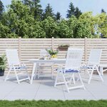 vidaXL Coussins de chaise de jardin lot de 4 40x40x4 cm
