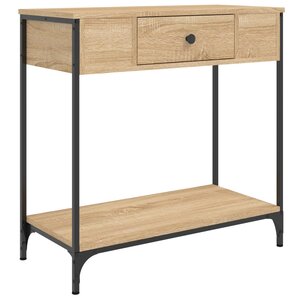 vidaXL Table console chêne sonoma 75x34 5x75 cm bois d'ingénierie