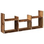 vidaXL Armoire murale 100x18x40 cm vieux bois bois d'ingénierie