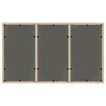 vidaXL Table de jardin avec dessus en verre beige résine tressée