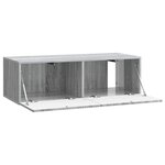 vidaXL Meuble TV mural 98 x 41 x 30 cm Sonoma gris Bois d'ingénierie
