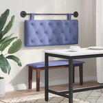 vidaXL Tête de lit suspendue Bleu denim Tissu
