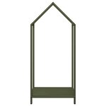 vidaXL Portant de bois chauffage vert olive 40x25x90 cm