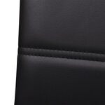 vidaXL Chaises à manger cantilever lot de 2 noir similicuir
