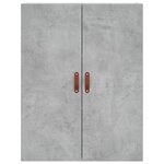 vidaXL Armoire murale gris béton 69 5x34x90 cm