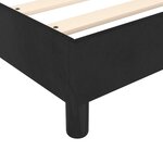 vidaXL Cadre de lit noir 120x200 cm velours