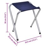vidaXL Ensemble de table pliable de camping et 4 tabourets 120x60 cm
